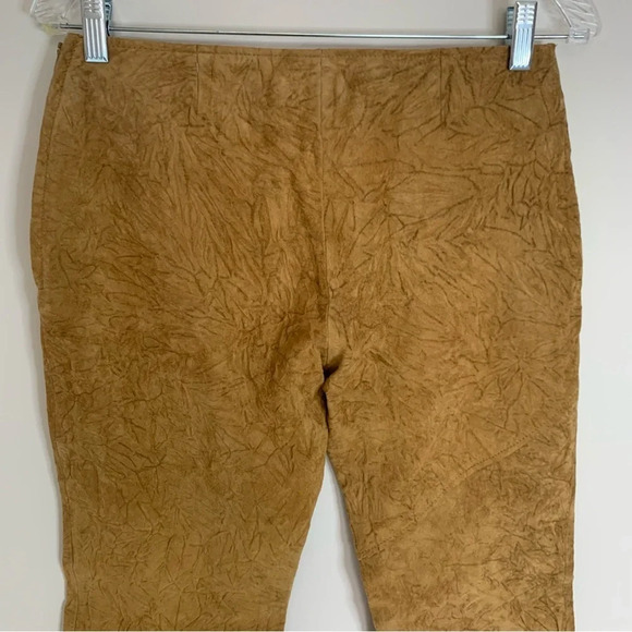 Danier Suede Textured Leather Retro Pants Boho Hippie 6 - Picture 15 of 15